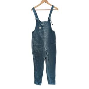 Lucy and Yak Dungarees Original Overalls Womens Tapered Leg Blue Cotton XS U
